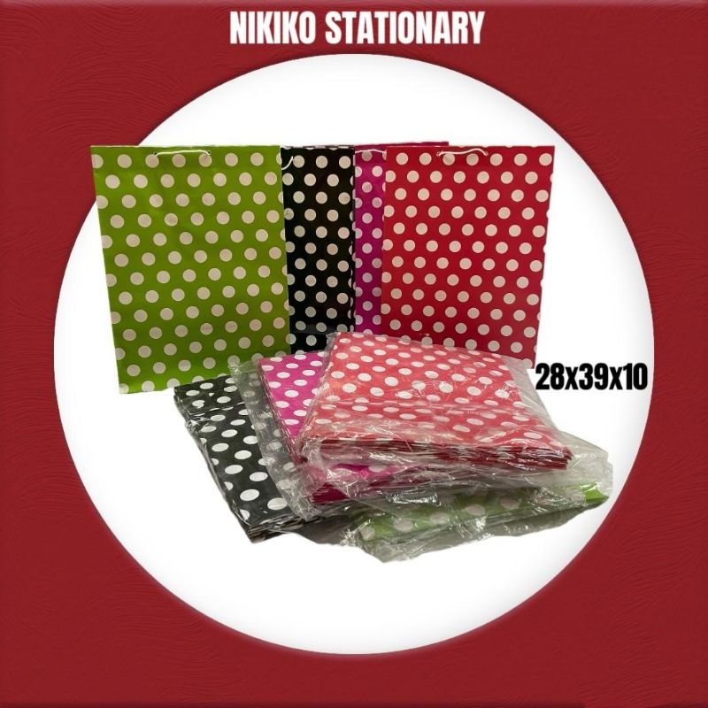 

Paper Bag Tas Kertas Shopping Bag Motif Polkadot Bintik Besar