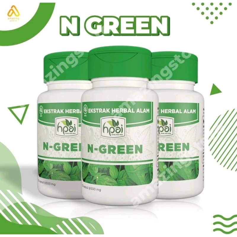 N-Green HNI HPAI | Anemia, Antioksidan, Anti Kangker dll(Bonus Member/Kaos Kaki)
