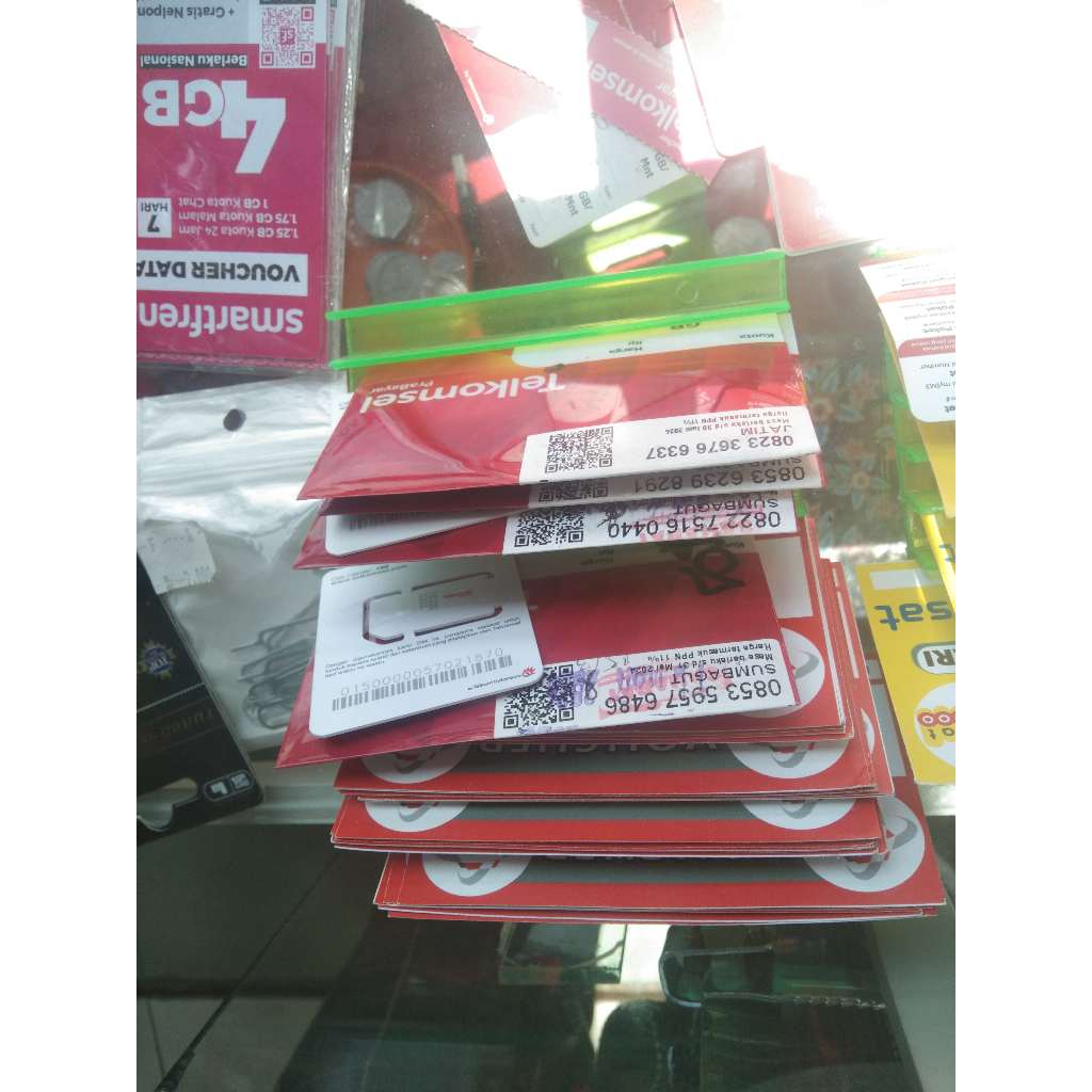 KARTU PERDANA TELKOMSEL SIMPATI RED 4G Segel Exp Panjang