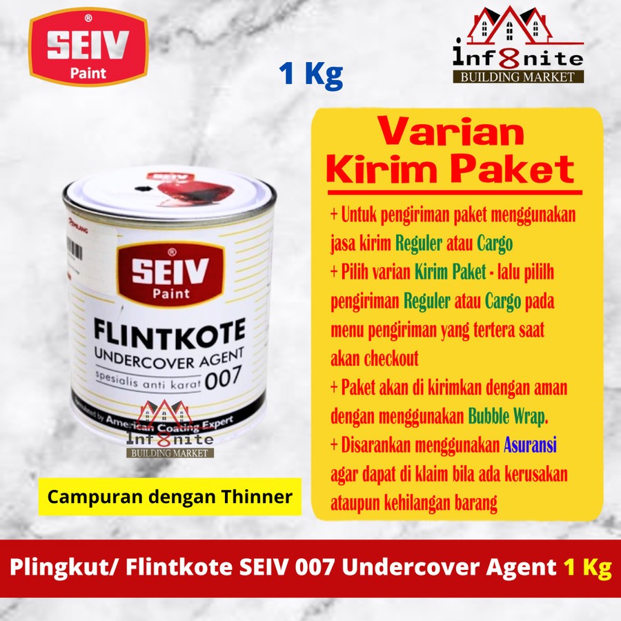 Plingkut Anti Bocor Flinkote Seiv 1 KG Undercover Agent 007 Paket
