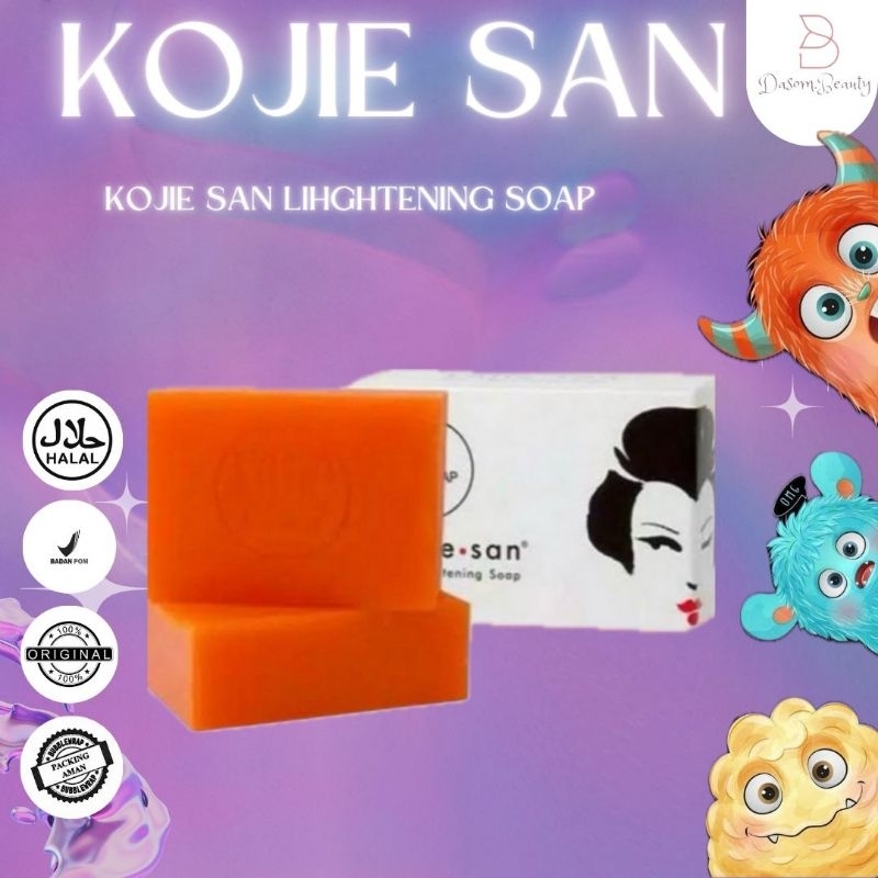 KOJIE SAN Kojic Acid Soap Skin Lightening BPOM (Sabun Kojie San) kojiesan/ Paquito Lightening 65gr