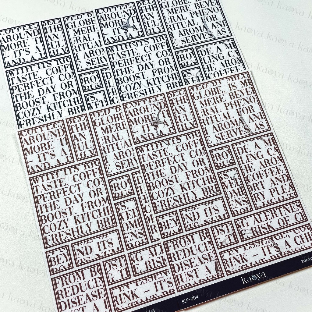 

Sticker Lettering Frame: Coffee stiker bingkai tulisan Journal Jurnal Scrapbook DIY Bujo by KaoyaShop