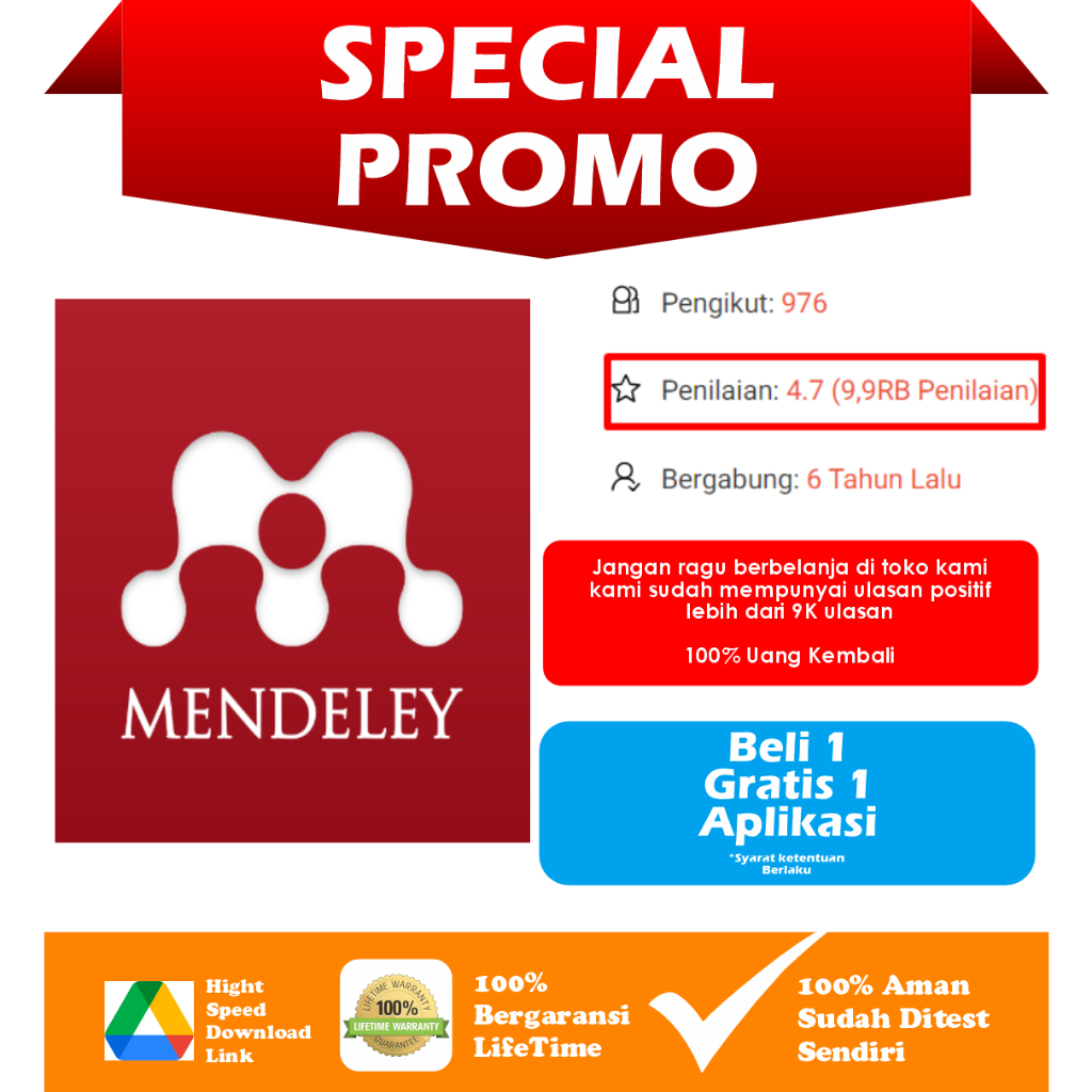 [PROMO BELI 1 GRATIS 1] Mendeley Full Version Software PC (Windows)