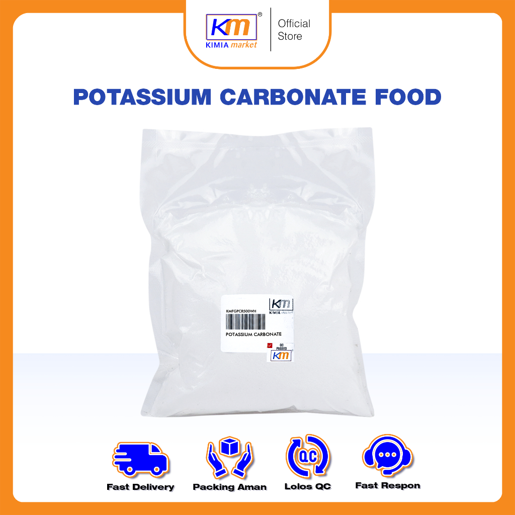 

Potassium Carbonate Asahi food grade 500grm / Kalium Karbonat Food Grade