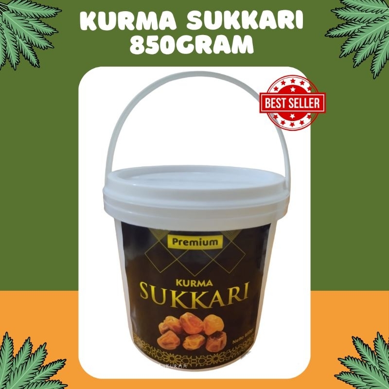 

kurma sukkari ember 850gr KURMA SUKKARI AL QASiIM ember 850 gr