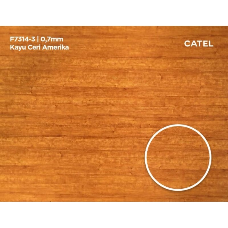 laminasi hpl merk catel motif serat kayu ceri amerika  F-7314-3