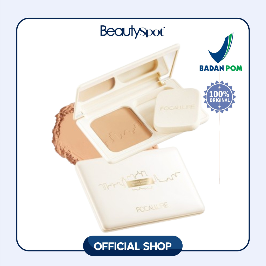 FOCALLURE FA338 Oil Control Powder Foundation SPF 35 High Coverage #ModernUrban