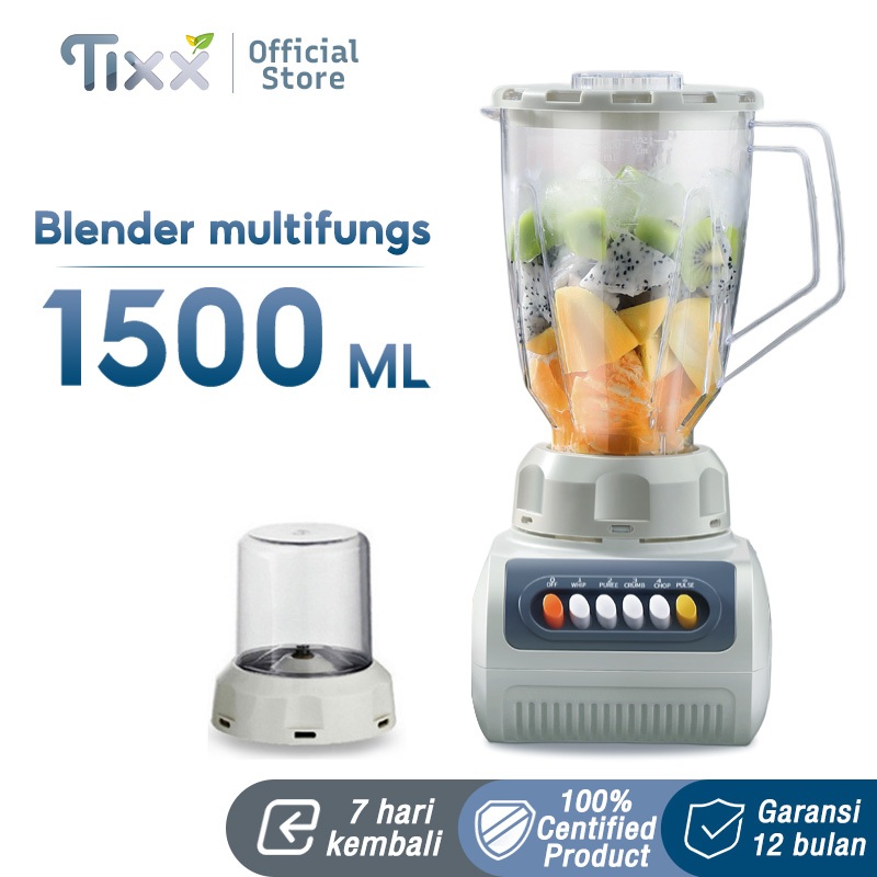 ORIGINAL (VVN) TIXX HIGH SPEED BLENDER 1.5L JUICER LOW WATT 250W BLENDER FRESH FRUIT PENGEKSTARK