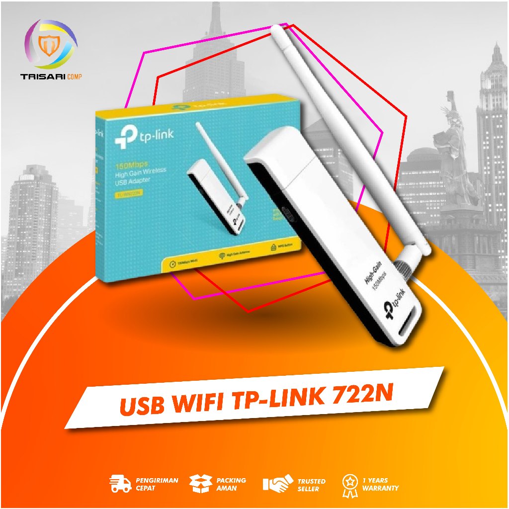 USB WIFI TP Link TL-WN722N Antena