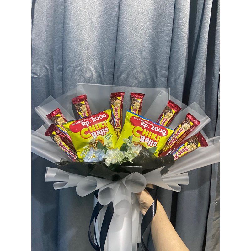 

Bouquet/buket snack murah wisuda/birthday/graduation