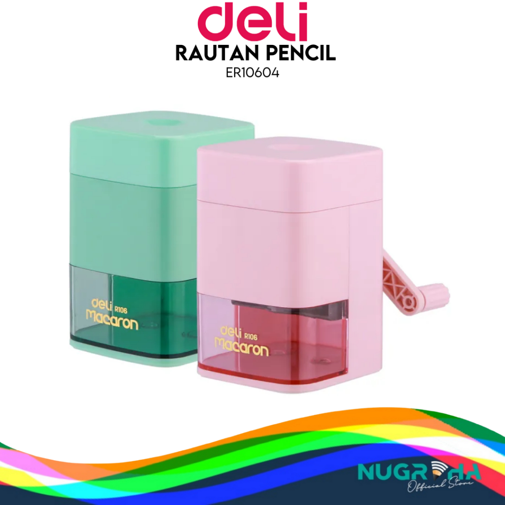 

Deli Auto-feed Rautan Pensil Putar φ8mm Pisau ekstra tajam 2 warna ER10604