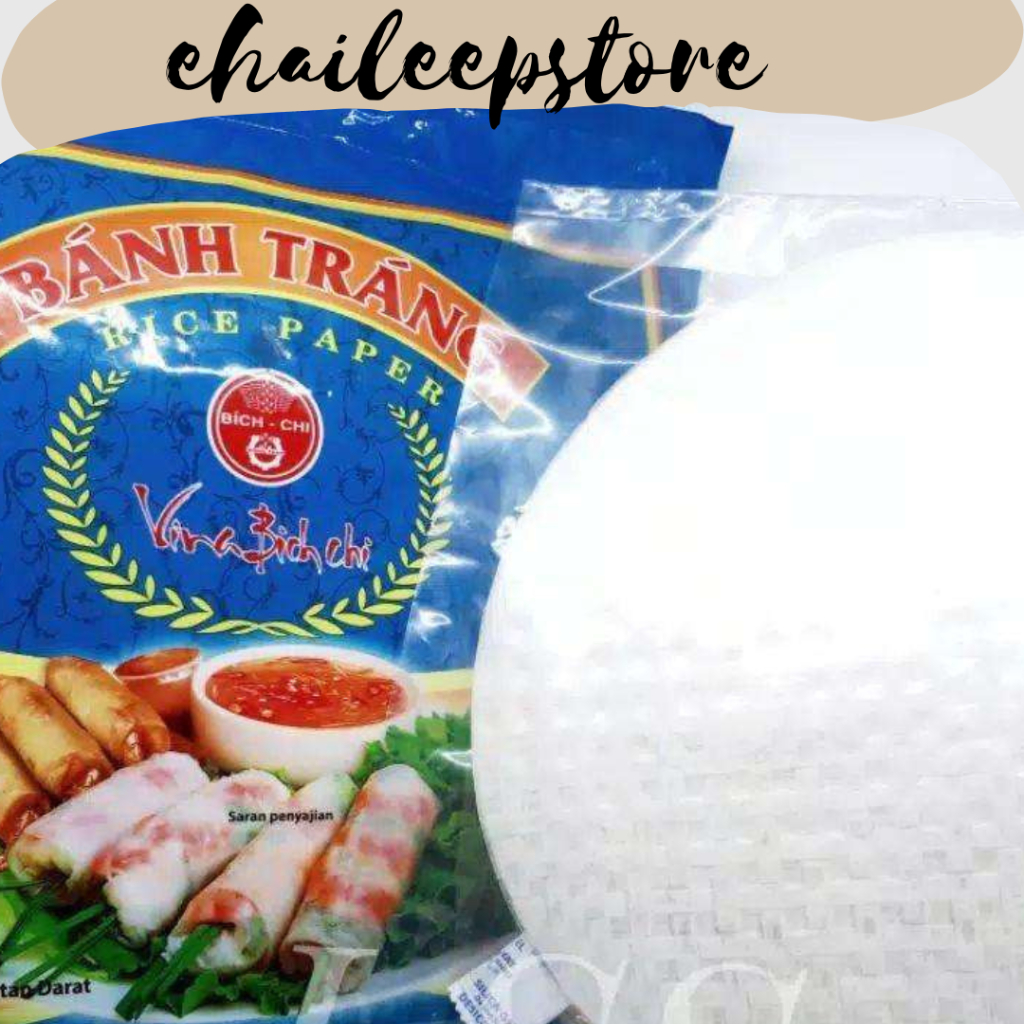 

RICE PAPER BANH TRANG ISI 5|BANH TRANG RICE PAPERS 22cm - 250gr beras ban trang vietnam rice roll spring rol 22cm