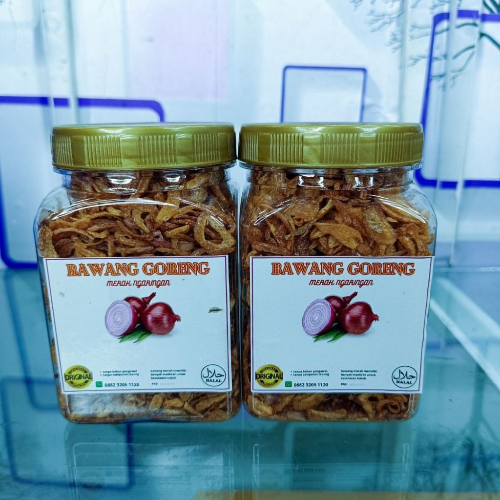 

BAWANG GORENG 100%ORIGINALL TOPLES 340ML TANPA CAMPURAN TEPUNG