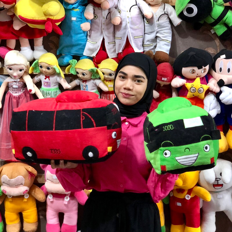 Boneka mobil Tayo Little Bus xl lucu Tayo Besar JUMBO Boneka mobilan bus one house party