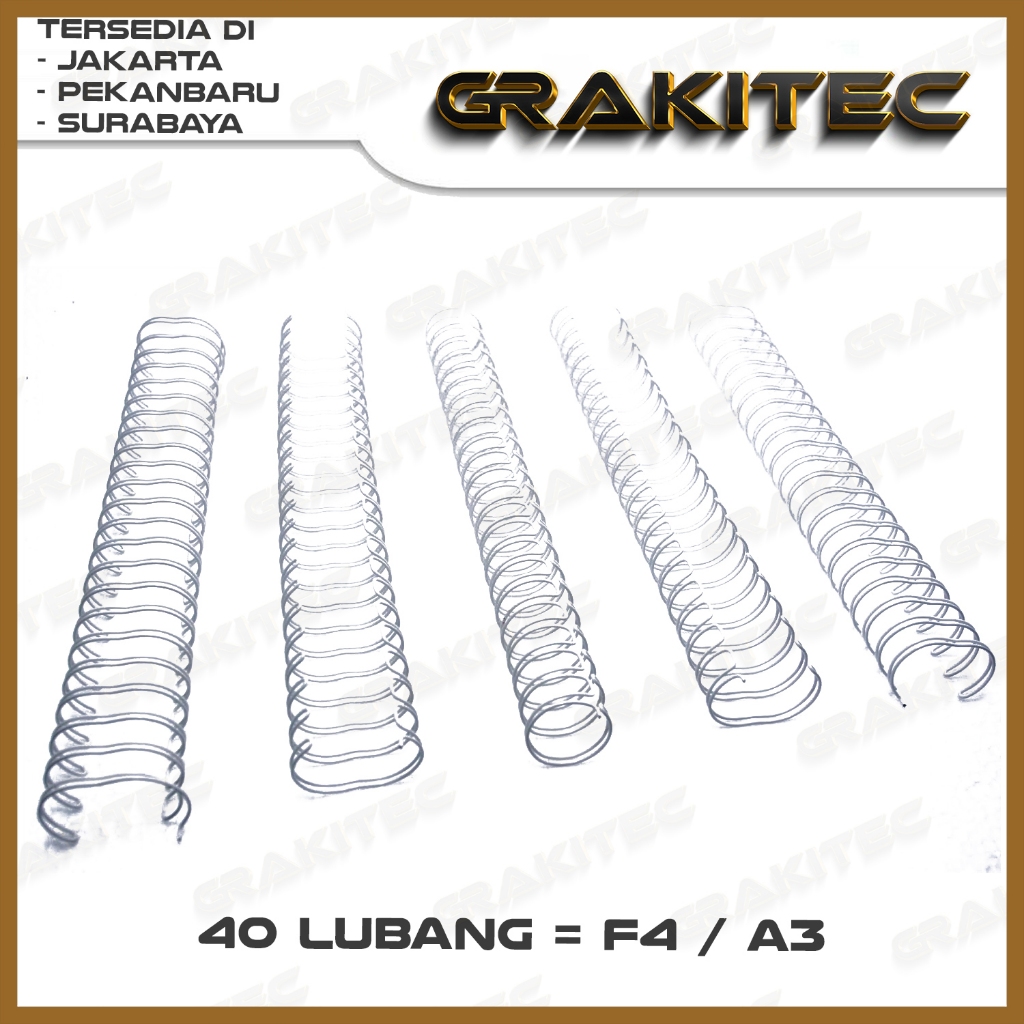 

Ring Kawat Spiral Jilid Spiral F4 3:1 Wire