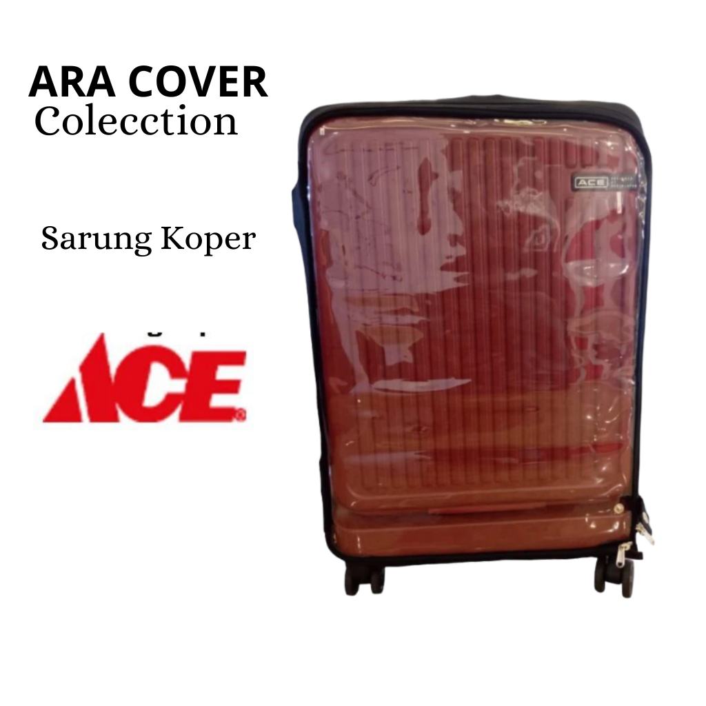 Sarung Koper | Cover Koper | Luggage Cover | Pelindung Koper Buka Depan & Tengah Mika Tebal Transpar