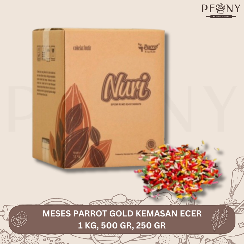 

MESES NURI WARNA KEMASAN ECER 1KG, 500 GR, 250GR