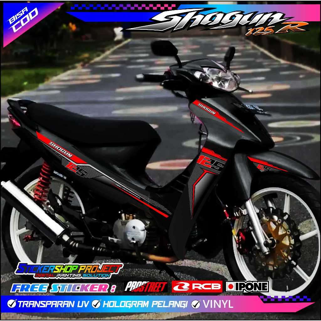 STRIPING VARIASI MOTOR SHOGUN 125 R / STIKER LIST SUZUKI SHOGUN 125 R