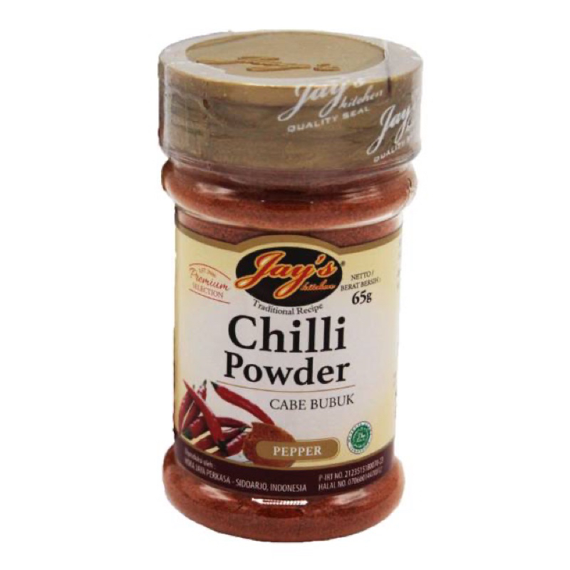 

Jay’s Kitchen Chili Powder 65gr - Jays Cabe Bubuk Cabai Halal