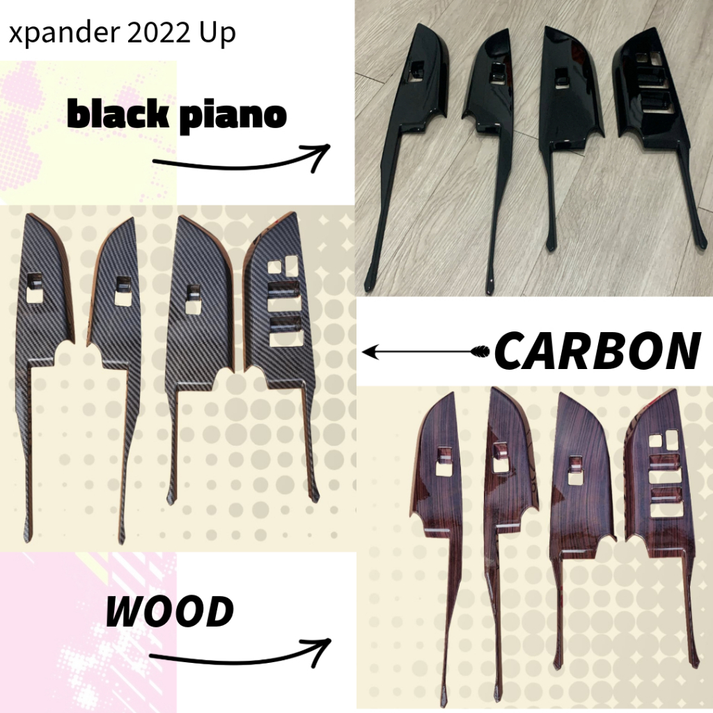 Panel  All New Xpander Cross Ultimate Arm Rest Dashboard Wood Carbon Black Piano 2022 2023 2024