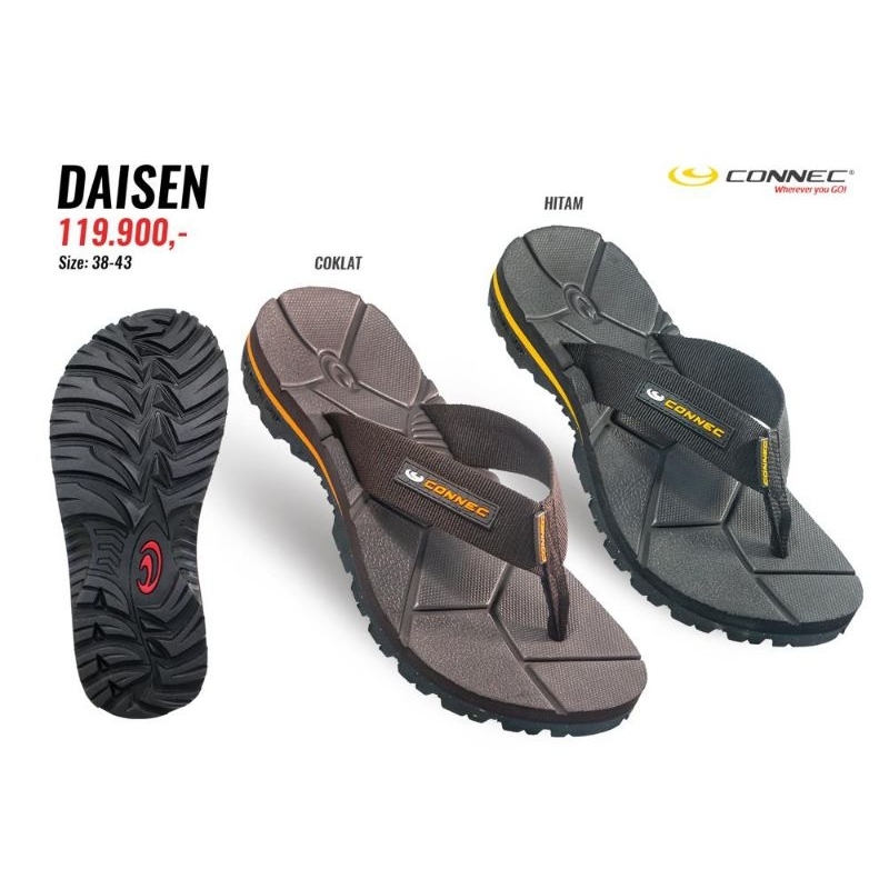 Sandal Jepit Connec Pria Model DAISEN Sendal Jepit Connec For Men