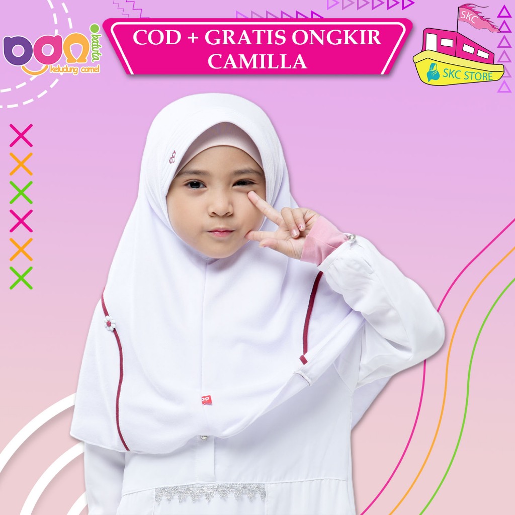 Bani Batuta Camilla - Kerudung Instan anak / Bani Batuta / Krukid / Hijab / Jilbab