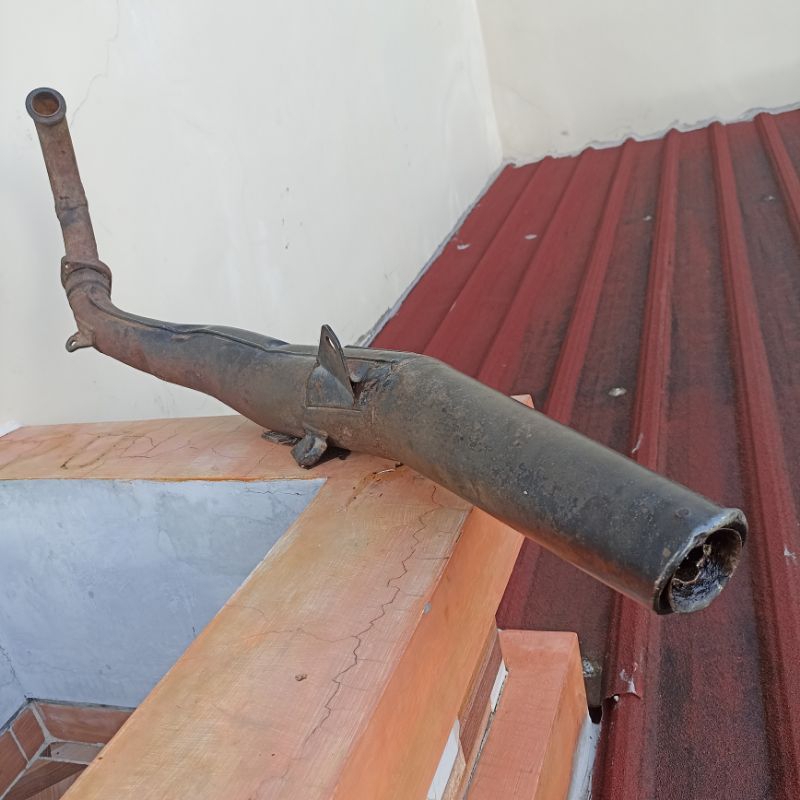 muffler exhaust knalpot standar Yamaha Rxz 5speed RD 125 LC Original