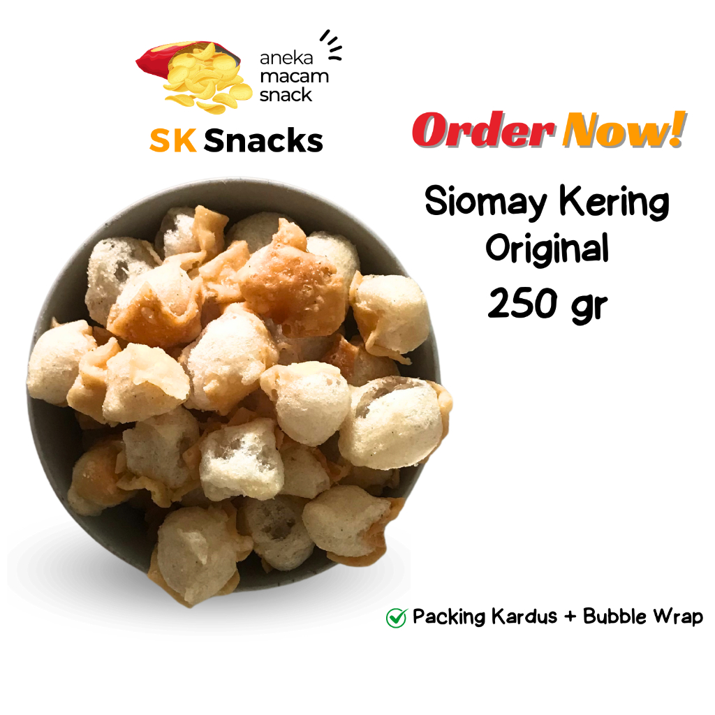 

Cuanki Siomay Kering Original Berat 250 gram / Batagor Kering Kecil / Cemilan Murah