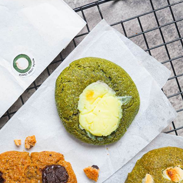 

Matcha Milky Cheesy Cheese Cream Soft Cookies Green Tea