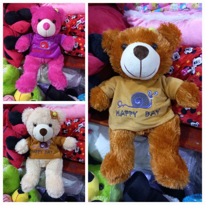 Boneka Beruang Teddy Bear Kecil 35cm Premium