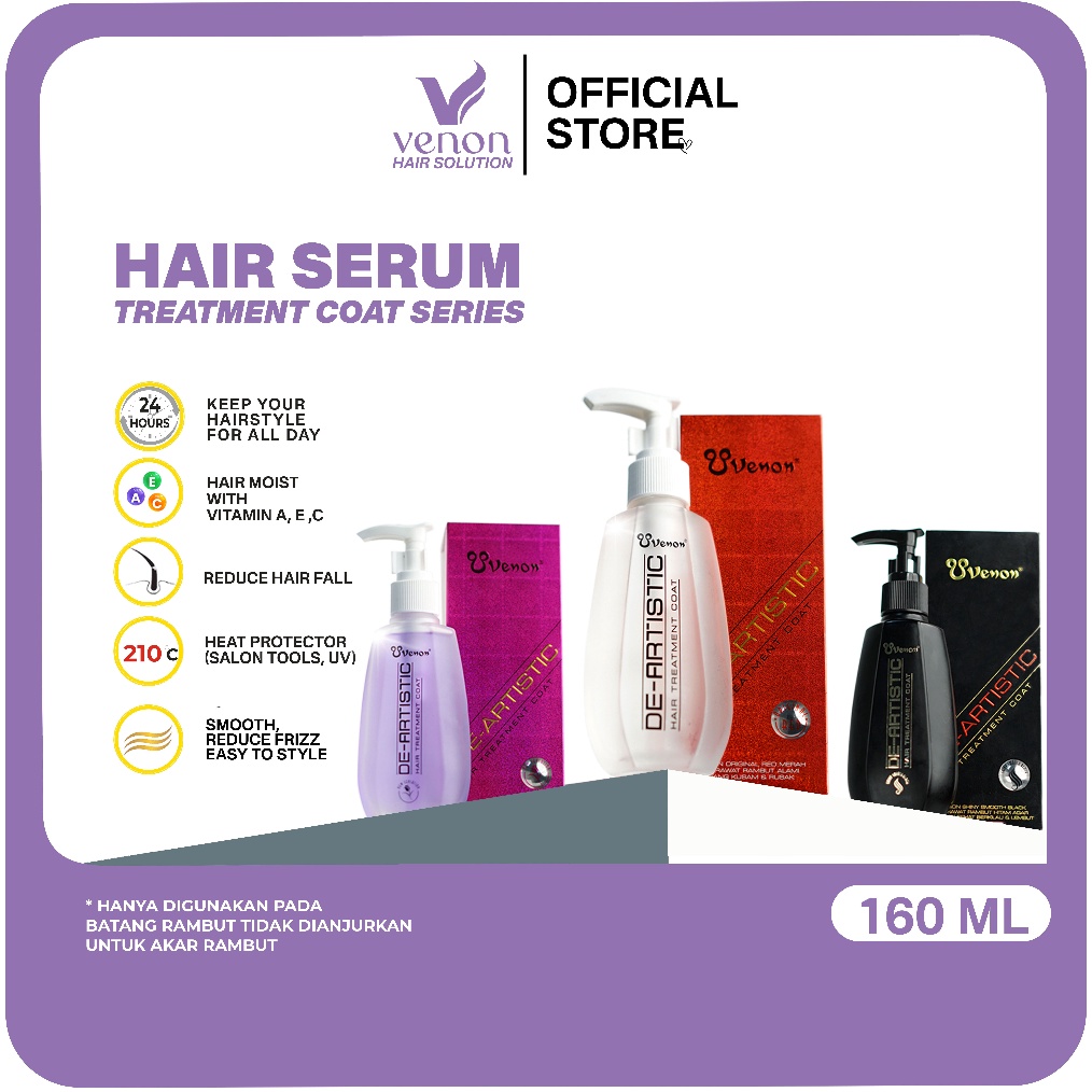 STAR VENON Hair Serum Treatment Coat Series 16ml Vitamin Rambut  Serum Rambut  Hair Vitamin grosir