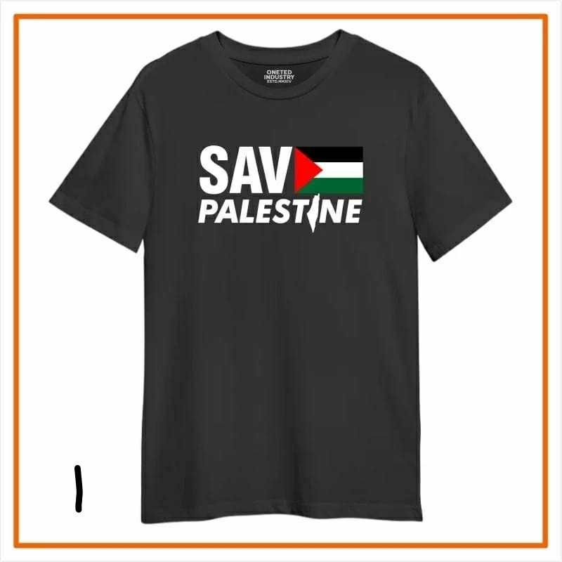 KAOS LAKI-LAKI DEWASA MOTIF SAVE PALESTINE