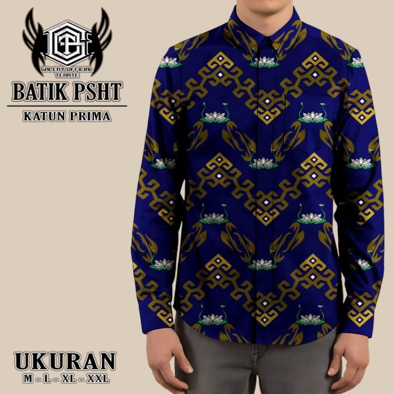 KEMEJA BATIK PSHT // KEMEJA BATIK PSHT LENGAN PANJANG // KEMEJA BATIK PRIA LENGAN PANJANG // BAJU BA