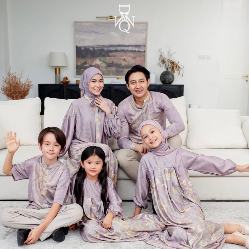 DYN Signature Laras Dress & Liris Koko Dewasa - Family Set - Fashion Muslim