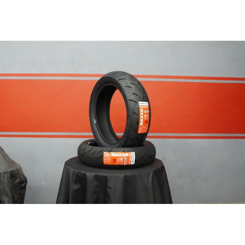 Sepasang MAXXIS Ban Motor AEROX Ring 14 Uk 110/80-14 & 140/70-14 Tubeless Free PENTIL