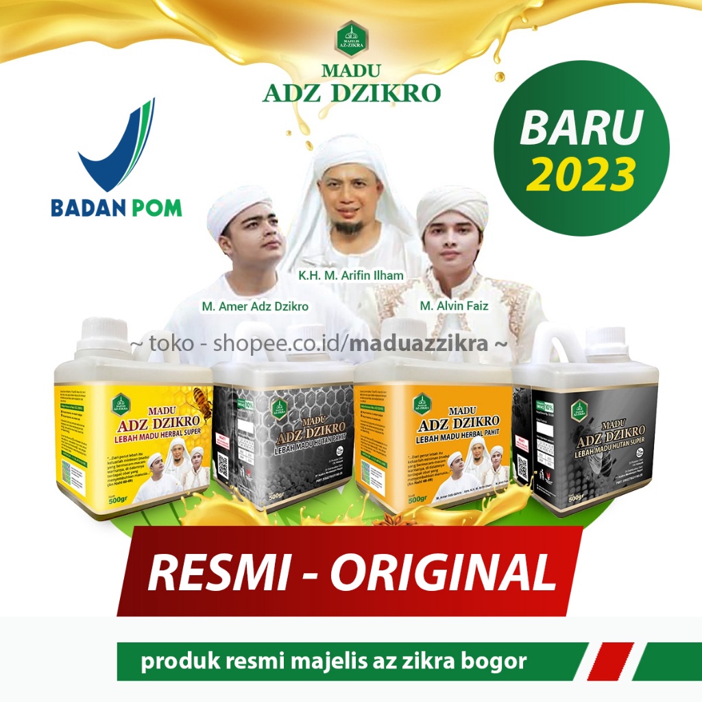 

1212 SALE Madu Adzikra Herbal Super Original Hitam Pahit Az Zikra Asli 1 5 gr serbuuu