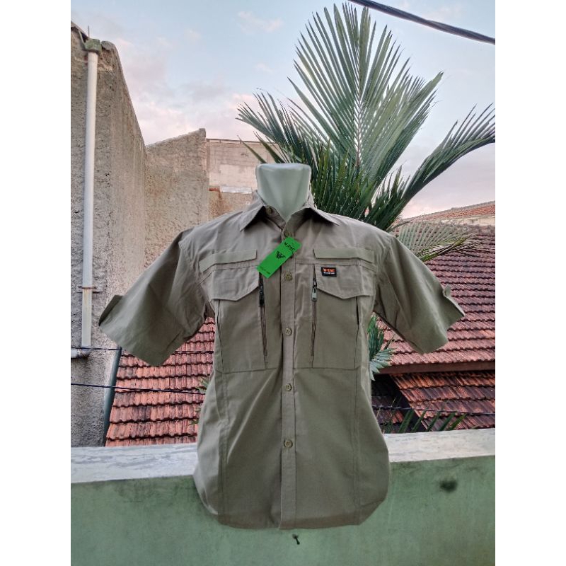 kemeja wtac lengan pendek