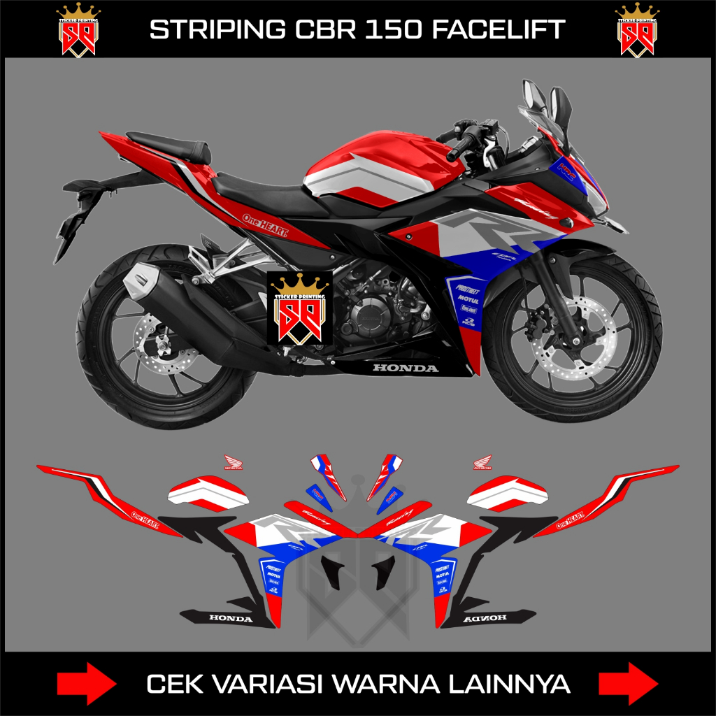 DECAL STRIPING CBR 150R K45G-K45N/STICKER HONDA CBR 150R FACELIFT