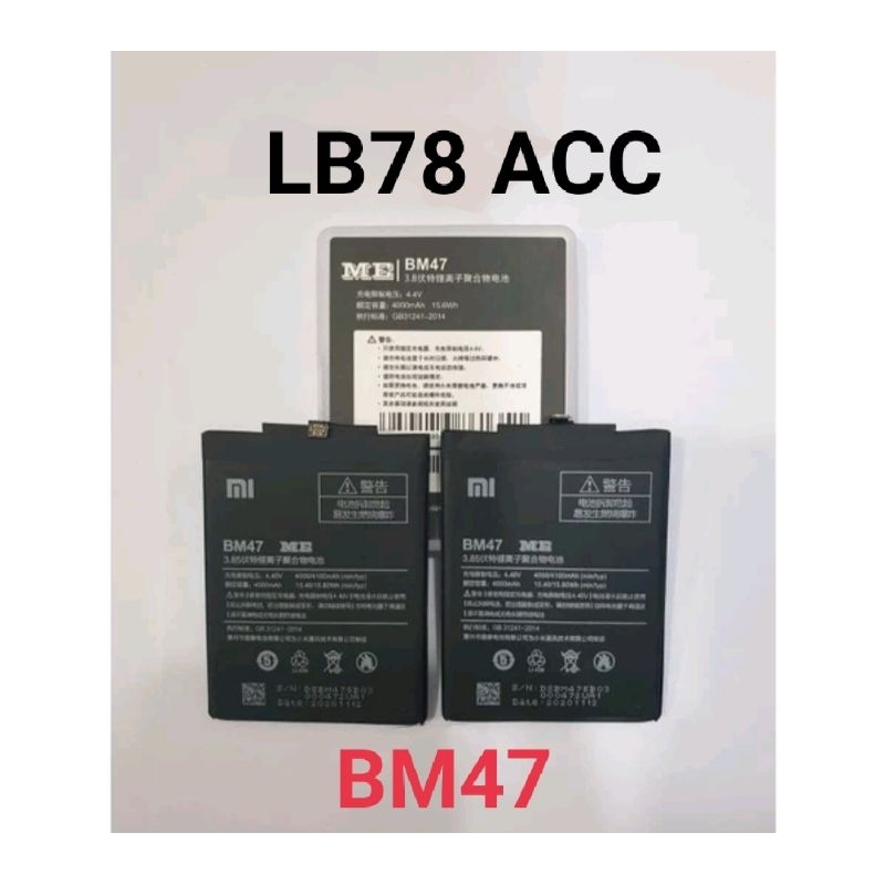 BATERAI BATRE BATERE BATTERY ME XIAOMI REDMI 3 3S 4X BM47 ORIGINAL