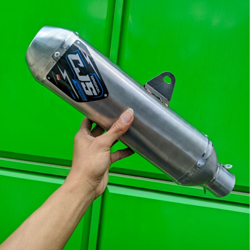 Slincer KNALPOT CJS RACING Type kapsul cantol SUARA BASS ULEM panjang 30cm