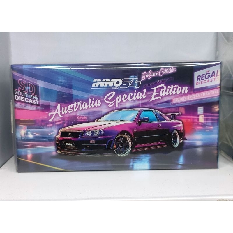 Inno64 Nissan GTR R34 ENDGAME Midnight Purple