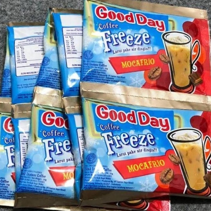 

Terlaku KOPI Good day FREEZE Mocafrio 3g RENCENG ISI 1