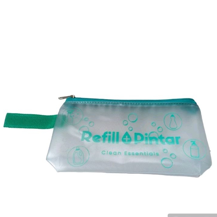 Pouch Kosmetik Plastik Mika Gorden Transparan Anti Air