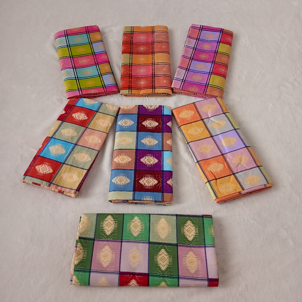Sarung songket thailand printing tanpa selendang /Kain Songket set selendang / Bahan songket selenda