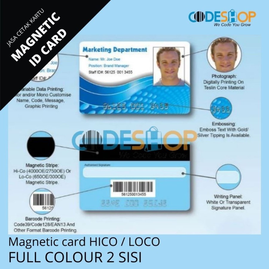 

Cetak Kartu Magnetic HICO LOCO | Custom ID Card Magnetic