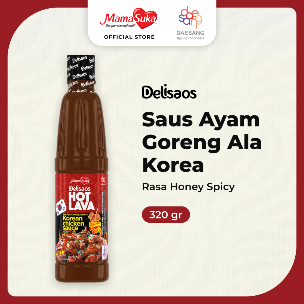 

MamaSuka - Delisaos Hot Lava Saus Ayam Goreng Ala Korea Honey Spicy 320 gr