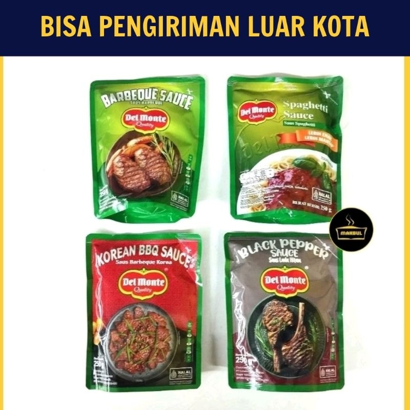 

DELMONTE / Del Monte Saus Korean BBQ, Black Pepper, Barbeque, Spaghetti 250gr