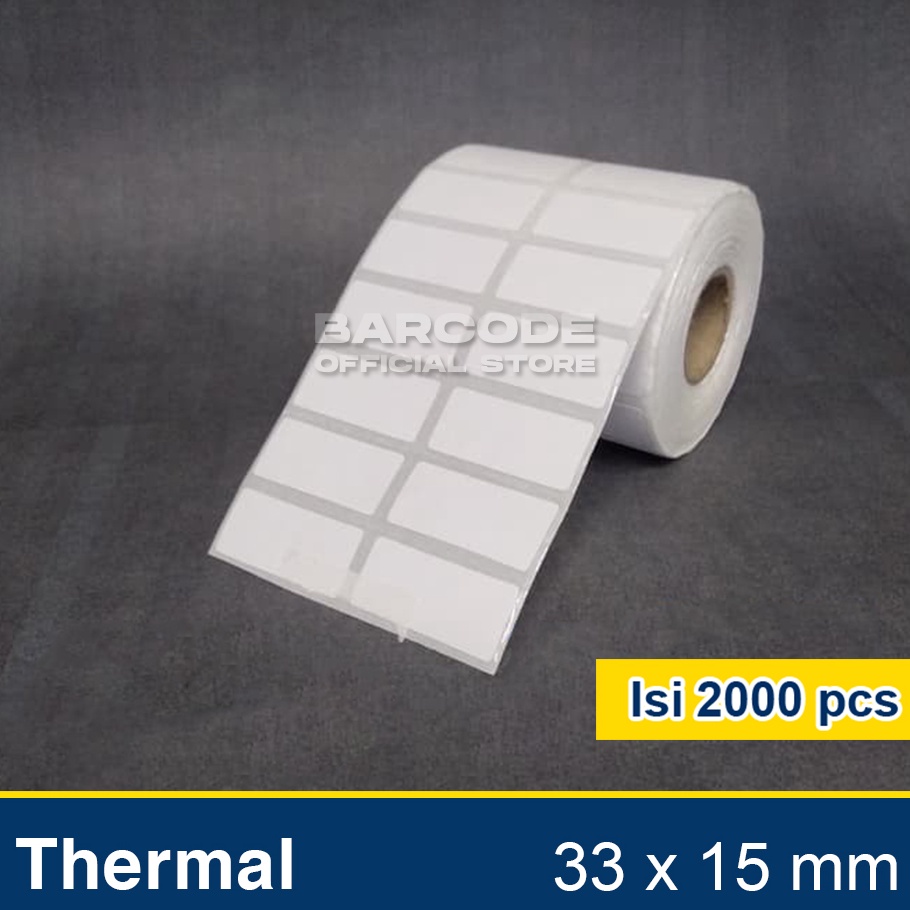 

PROMO SALE Label Thermal 33x15mm 33x15 33 x 15 mm 2 LINE Kertas Sticker Receipt Printer Barcode Xpinter