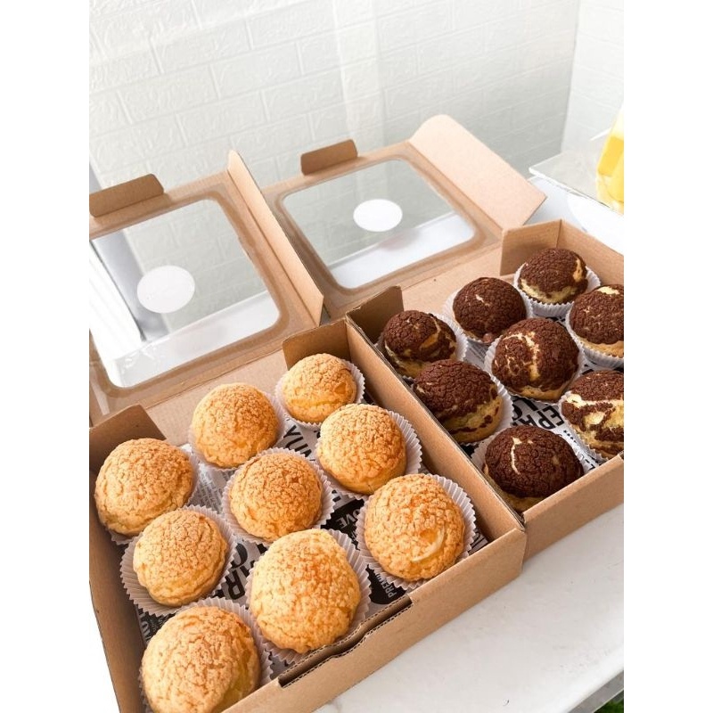 

Terbaik Choux Au CraquelineCream Puff Jepang 1 box isi 9 pcs