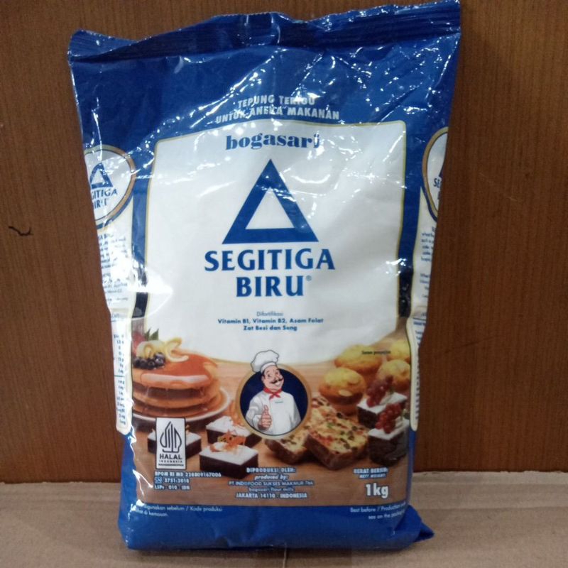 

TEPUNG TERIGU SEGITIGA BIRU PREMIUM 1 KG ( SERBAGUNA)